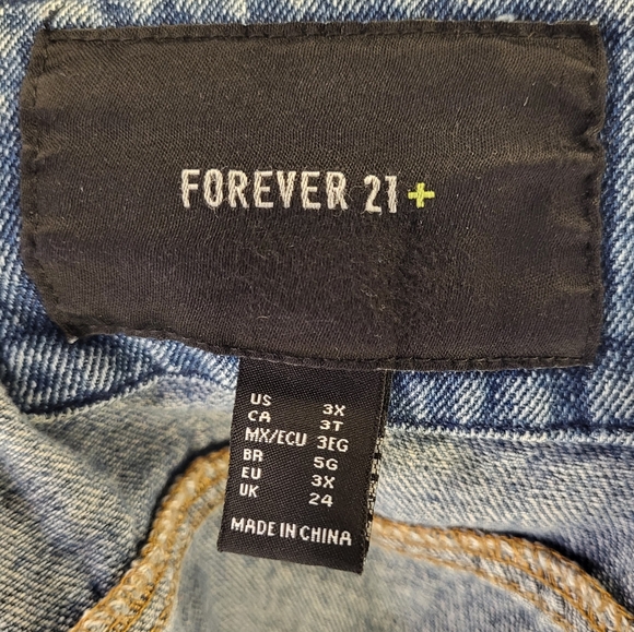 Forever 21 Denim Jacket size 3X - Picture 6 of 6